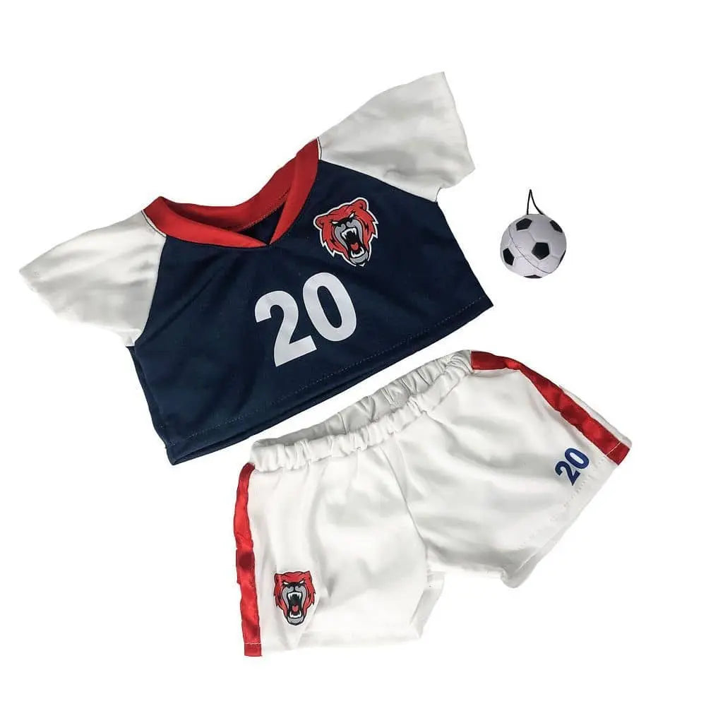 Tenue de Football Bleue pour peluche