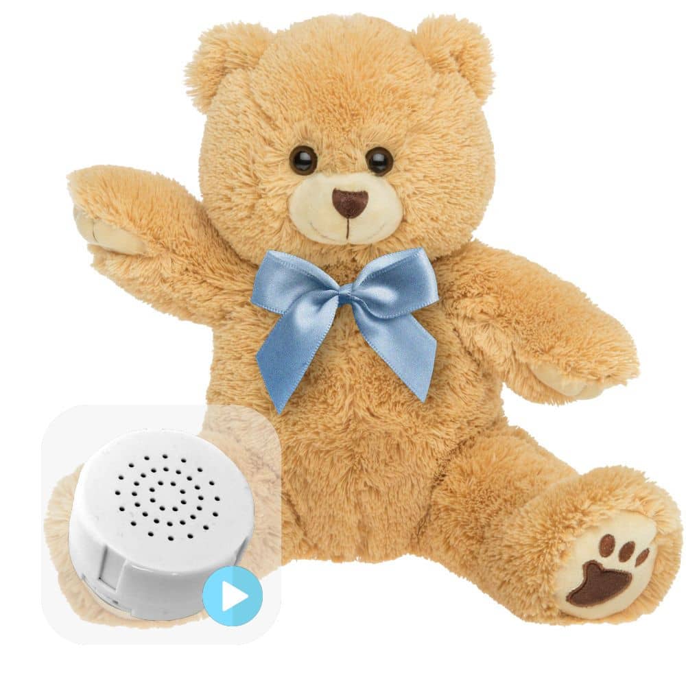 Coffret Gender Reveal - Charlie l'Ours avec Ruban Bleu 20cm