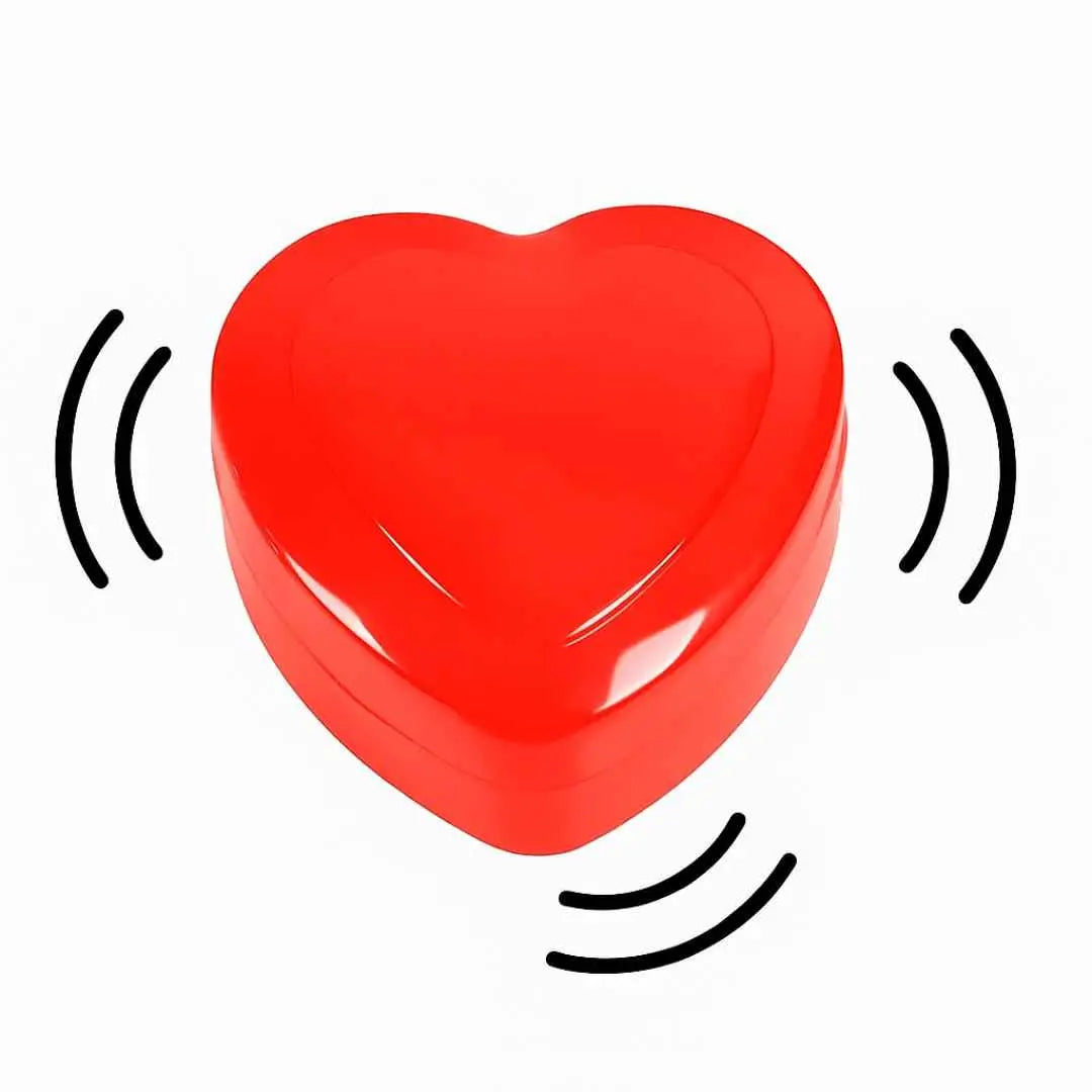 Coeur qui bat pour peluche enfant