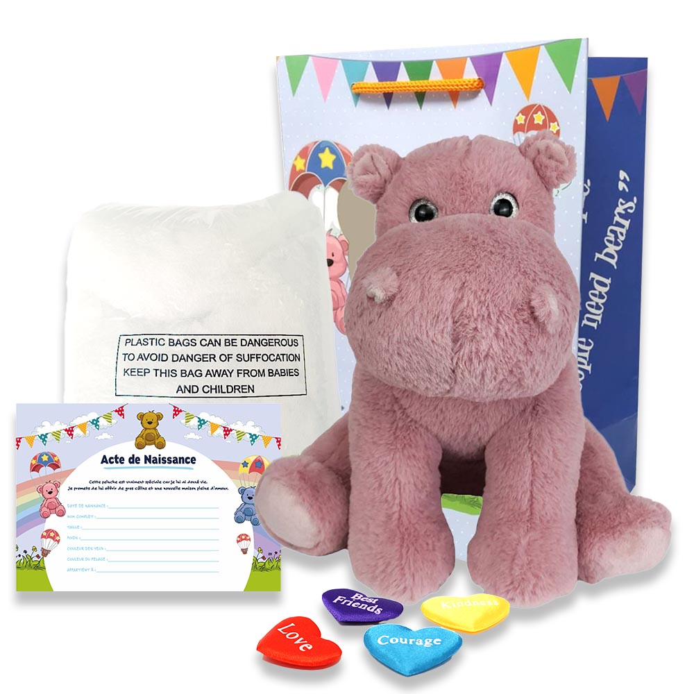 Coffret Peluche Hippopotame ECO