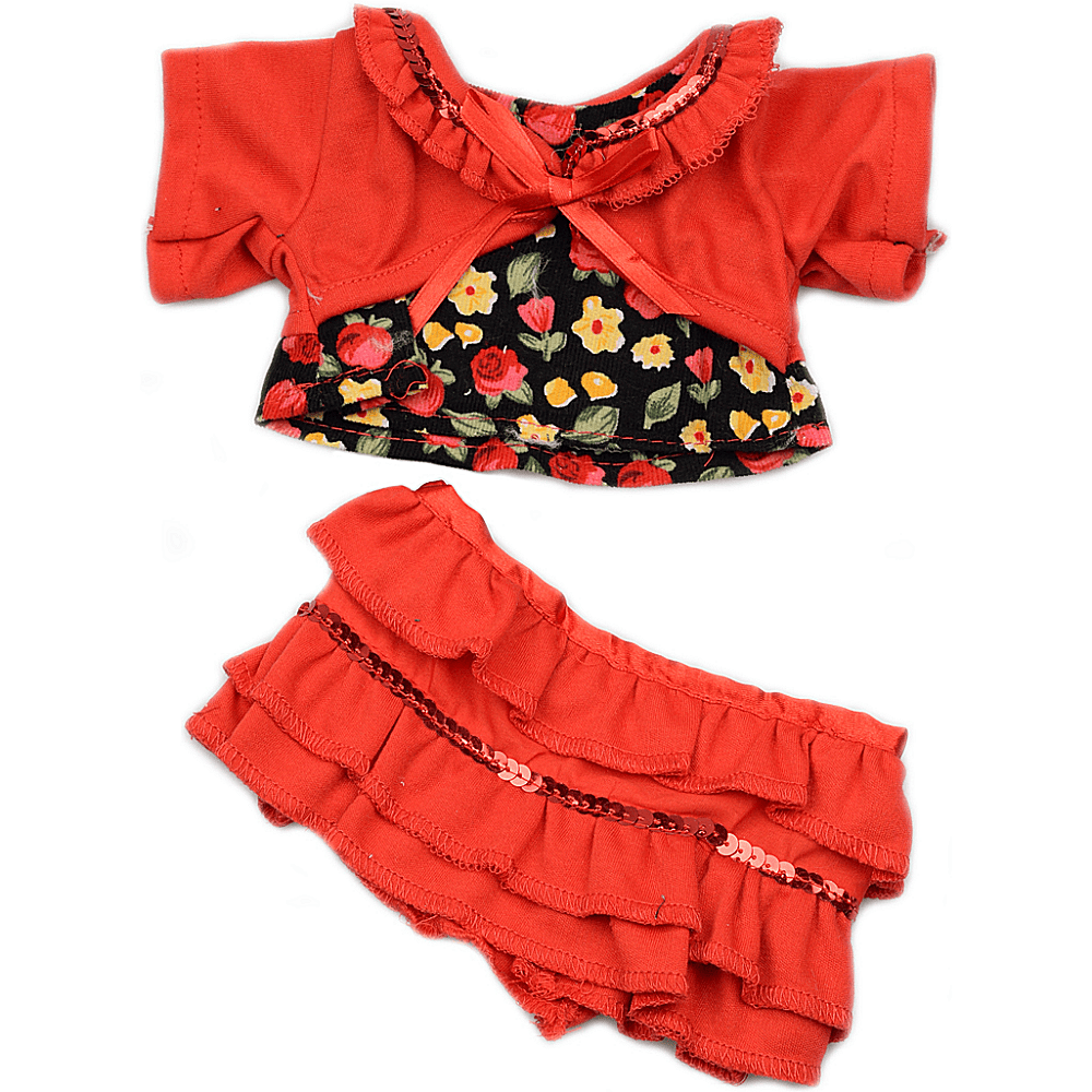 accessoire tenue roue à fleurs pour peluche