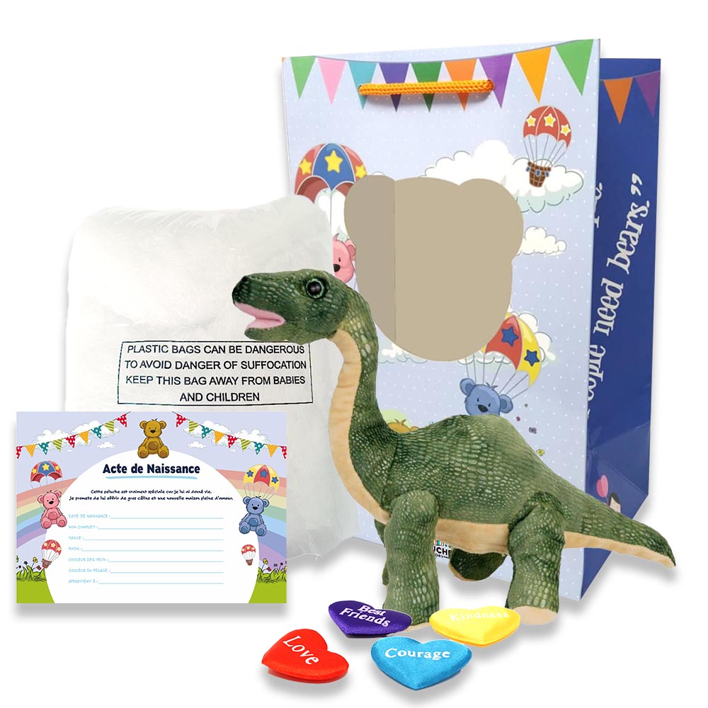 Coffret Peluche Brontosaure