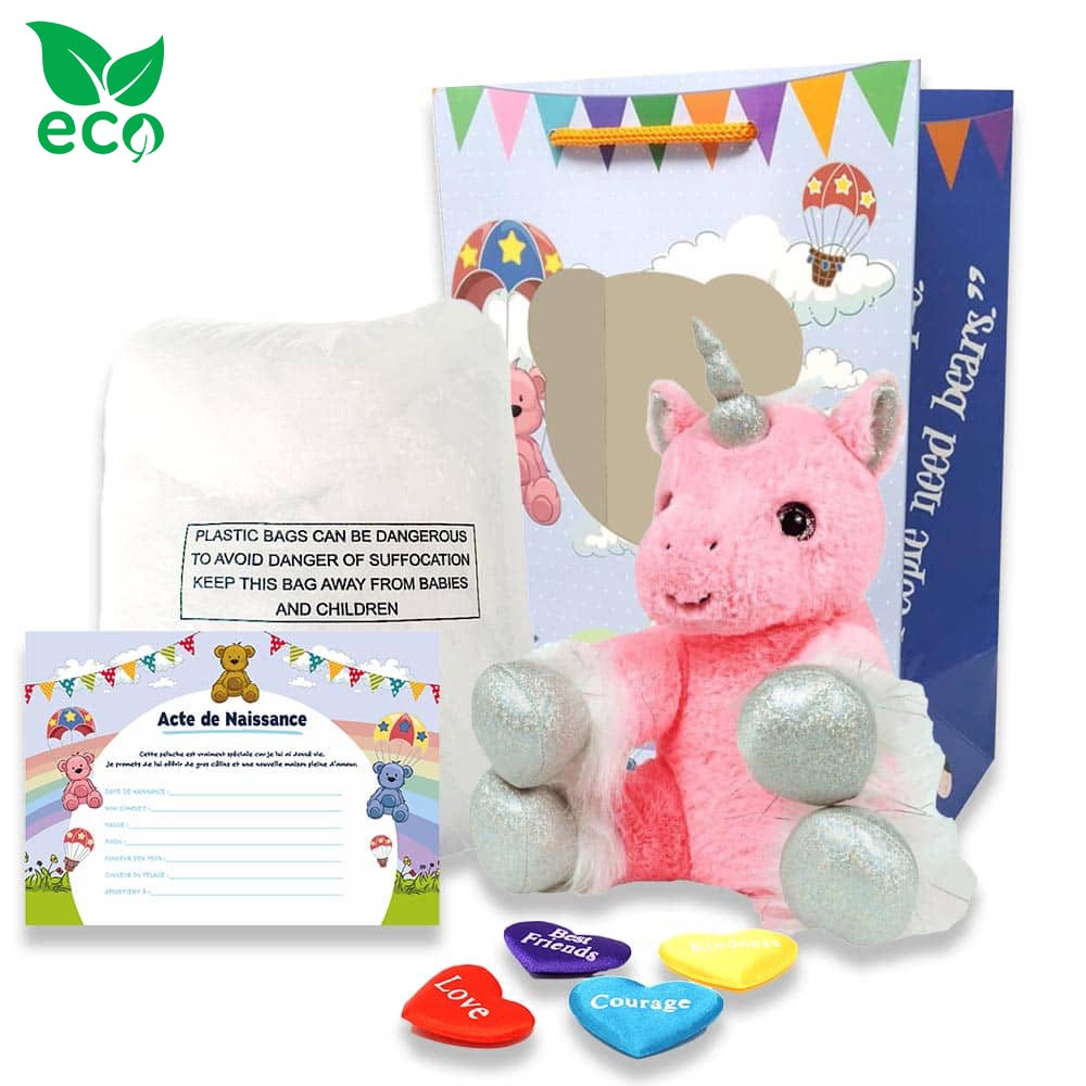 coffret pour créer sa petite peluche Licorne ECO - The Peluche Factory