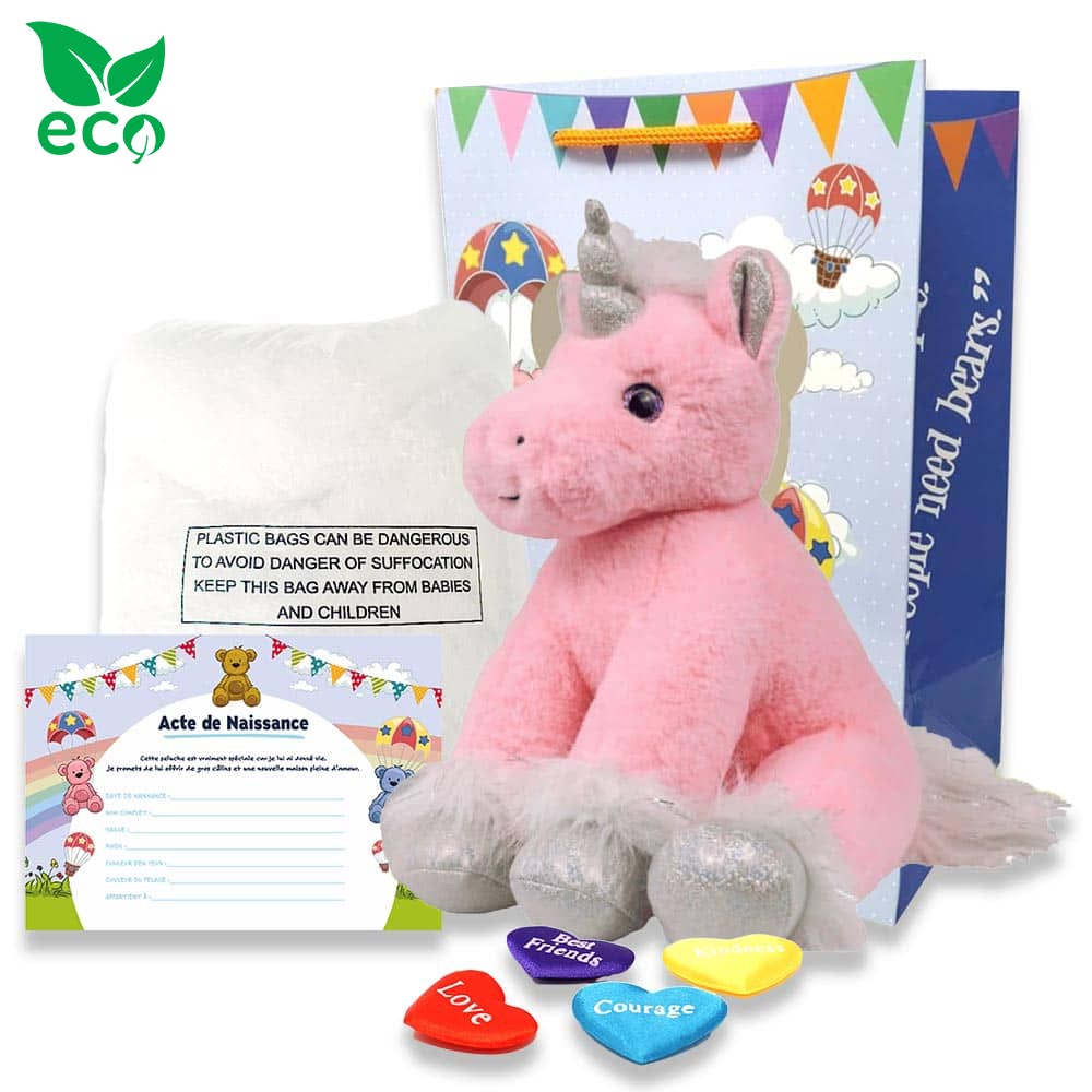 coffret pour créer sa grande peluche Licorne ECO - The Peluche Factory