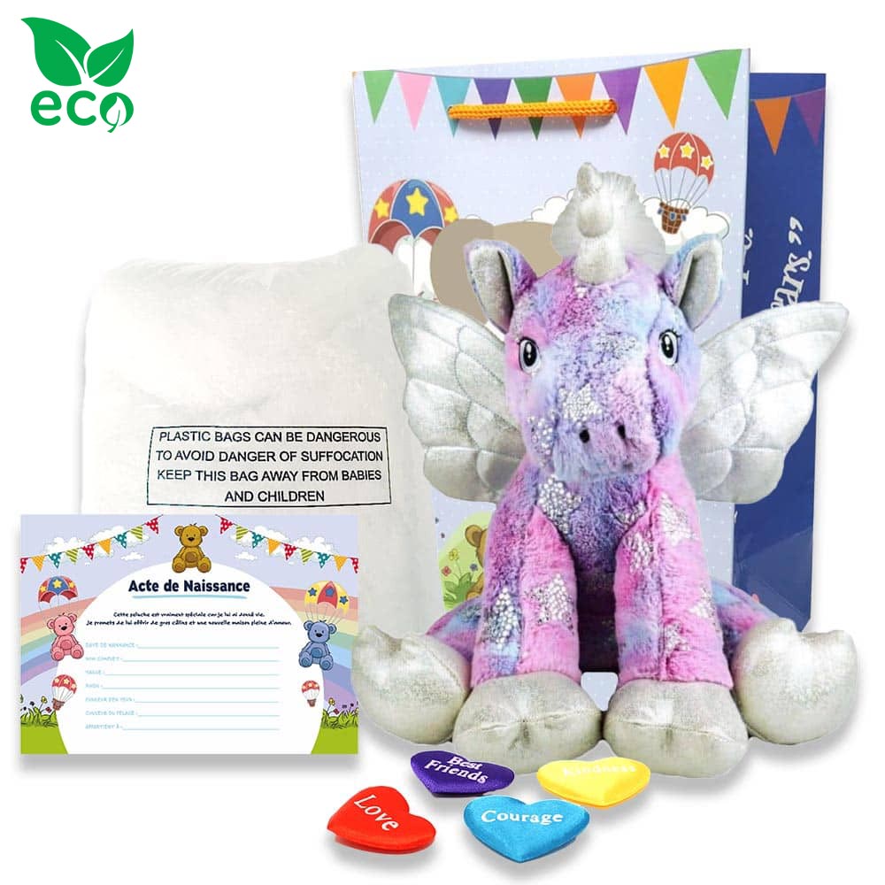 Coffret pour créer sa grande peluche Licorne Magique ECO 40cm