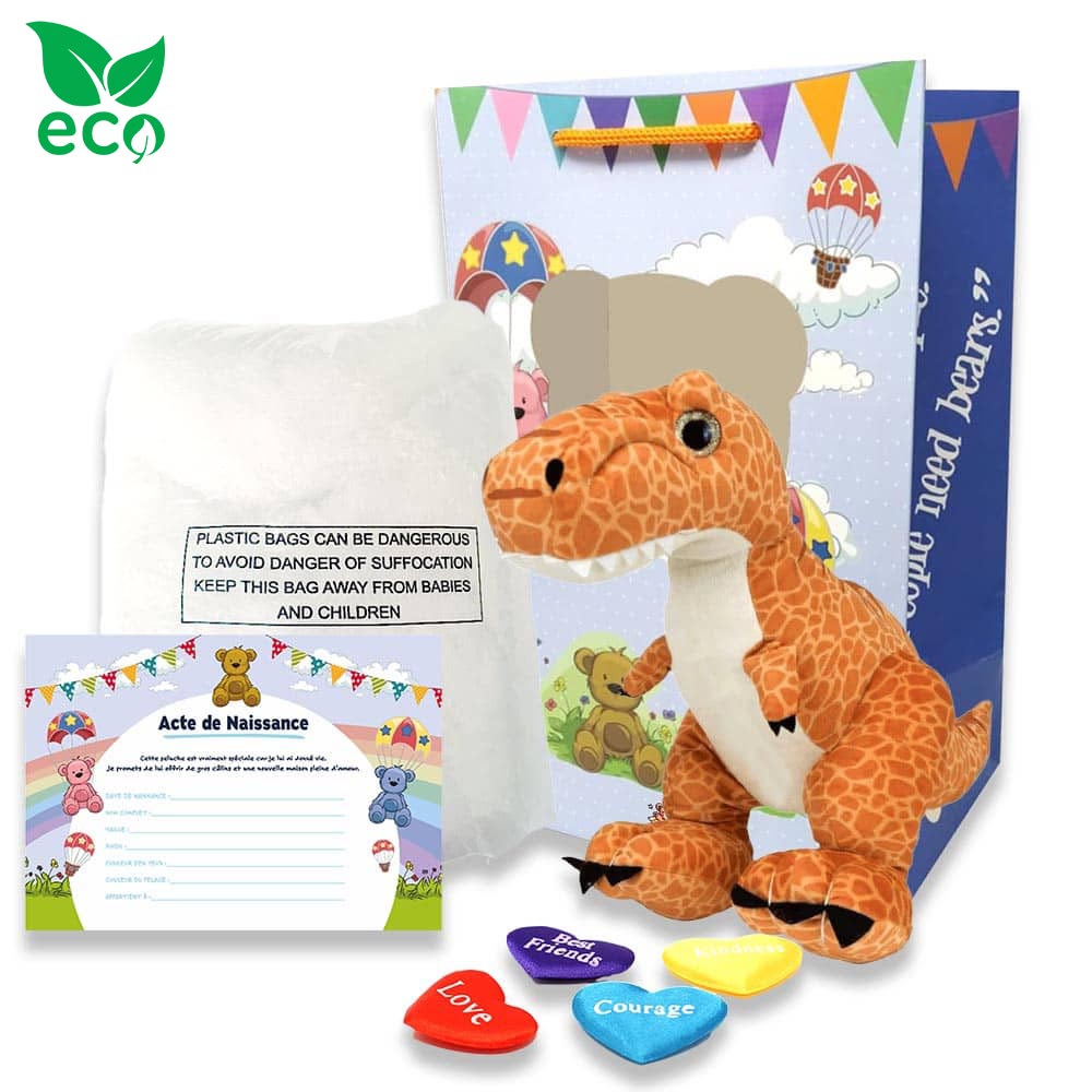 Coffret Peluche T-rex ECO