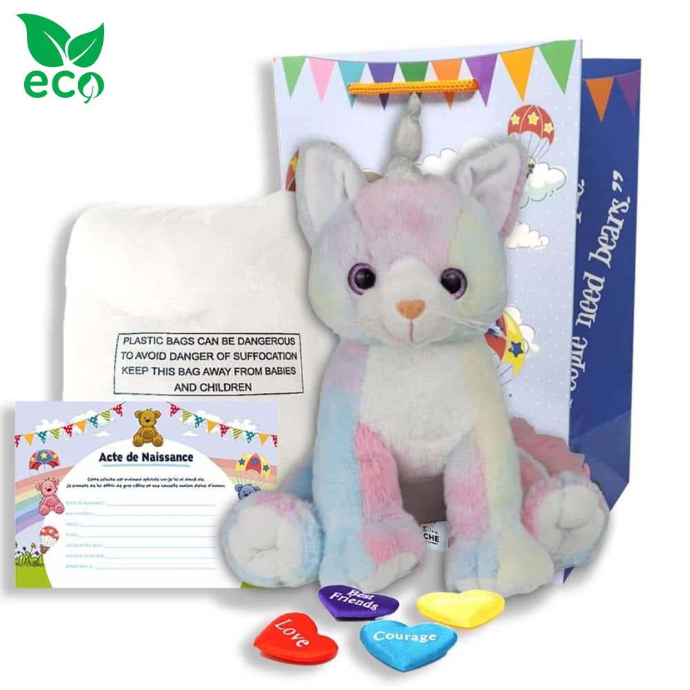 Coffret Peluche Chat Mystique ECO