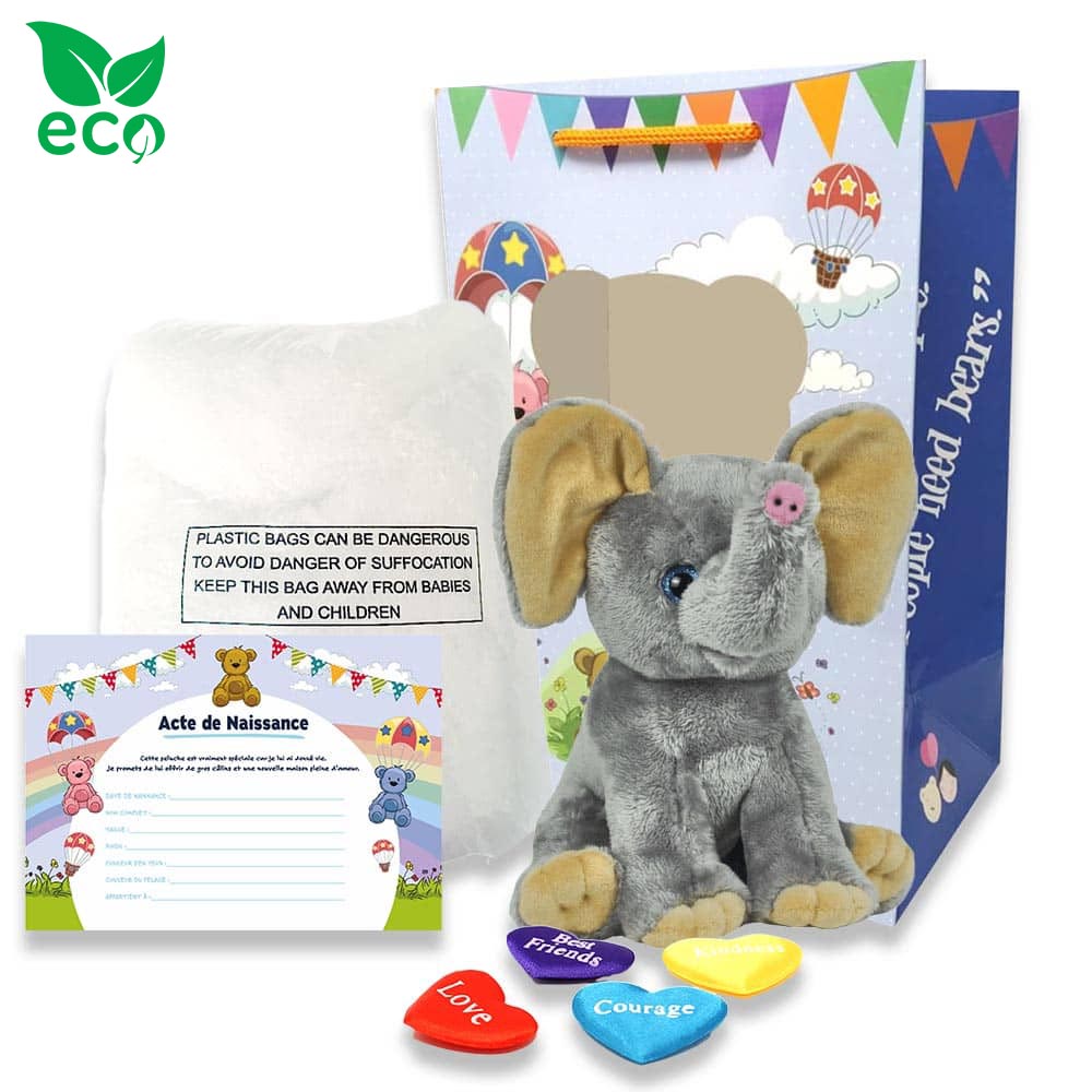 Kit Peluche Complet Éléphant ECO