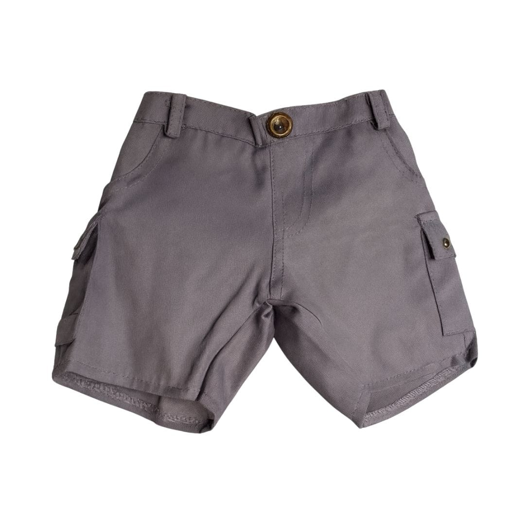 accessoire pantalon cargo gris pour peluche