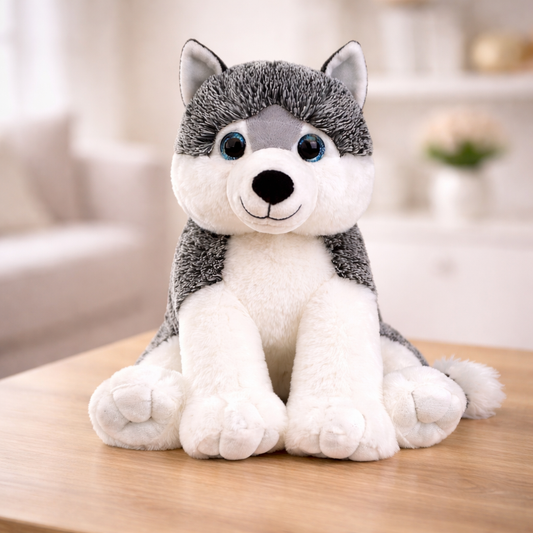 Coffret Peluche à Créer - Husky Blanc