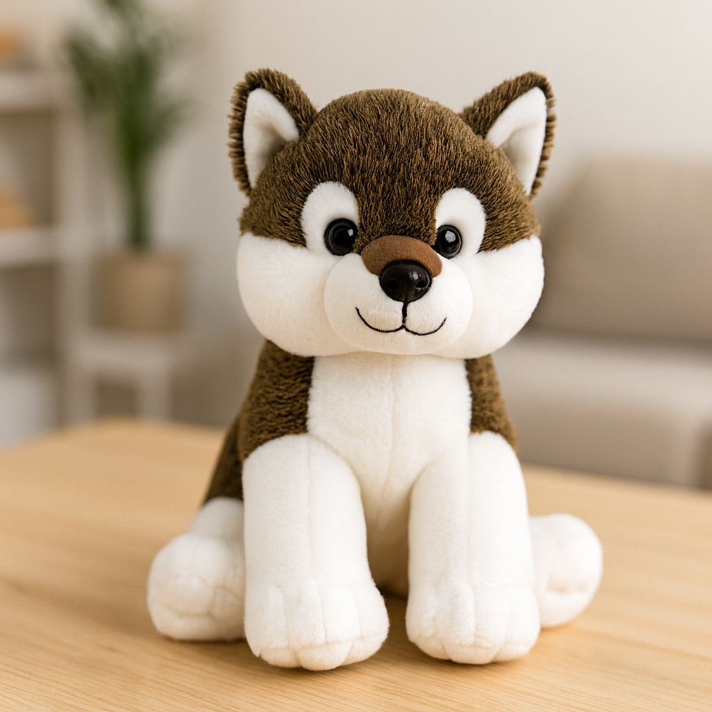 Coffret Peluche Loup