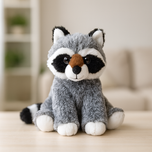 peluche raton laveur personnalisée