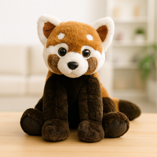 Coffret Peluche Panda Roux ECO