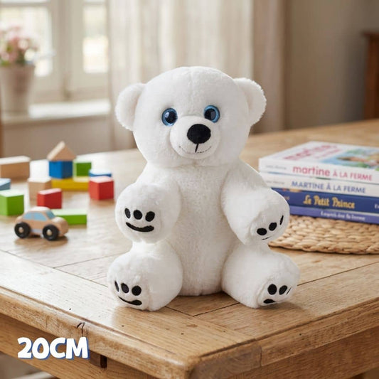 petite peluche ours blanc