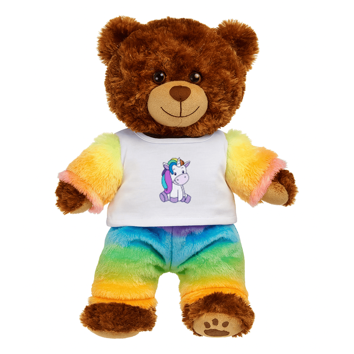 accessoire peluche pijama arc en ciel licorne