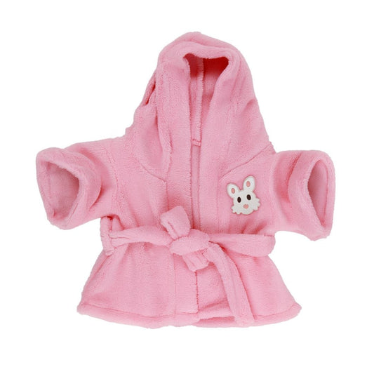 accessoire robe de chambre rose pour peluche