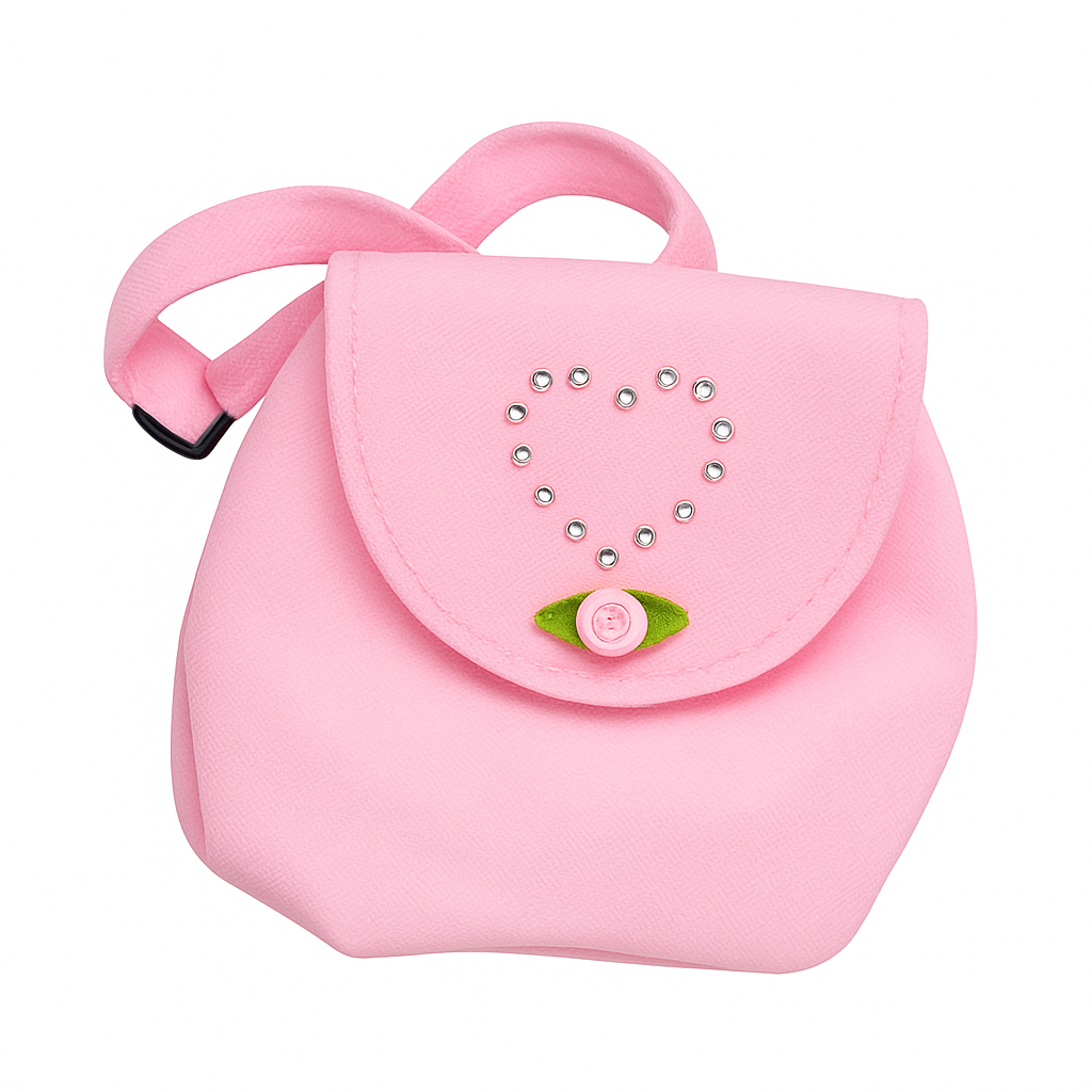 sac à dos rose pour peluche