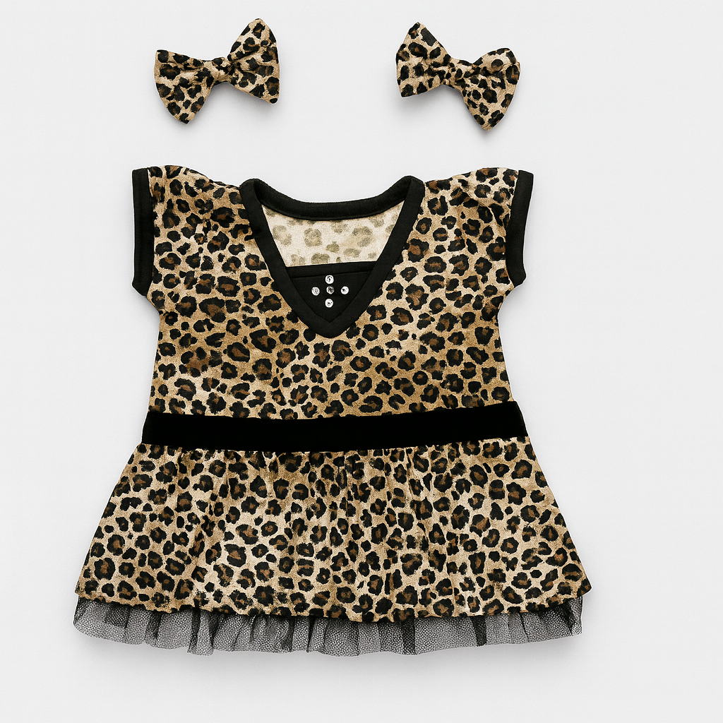 accessoire robe léopard pour peluche