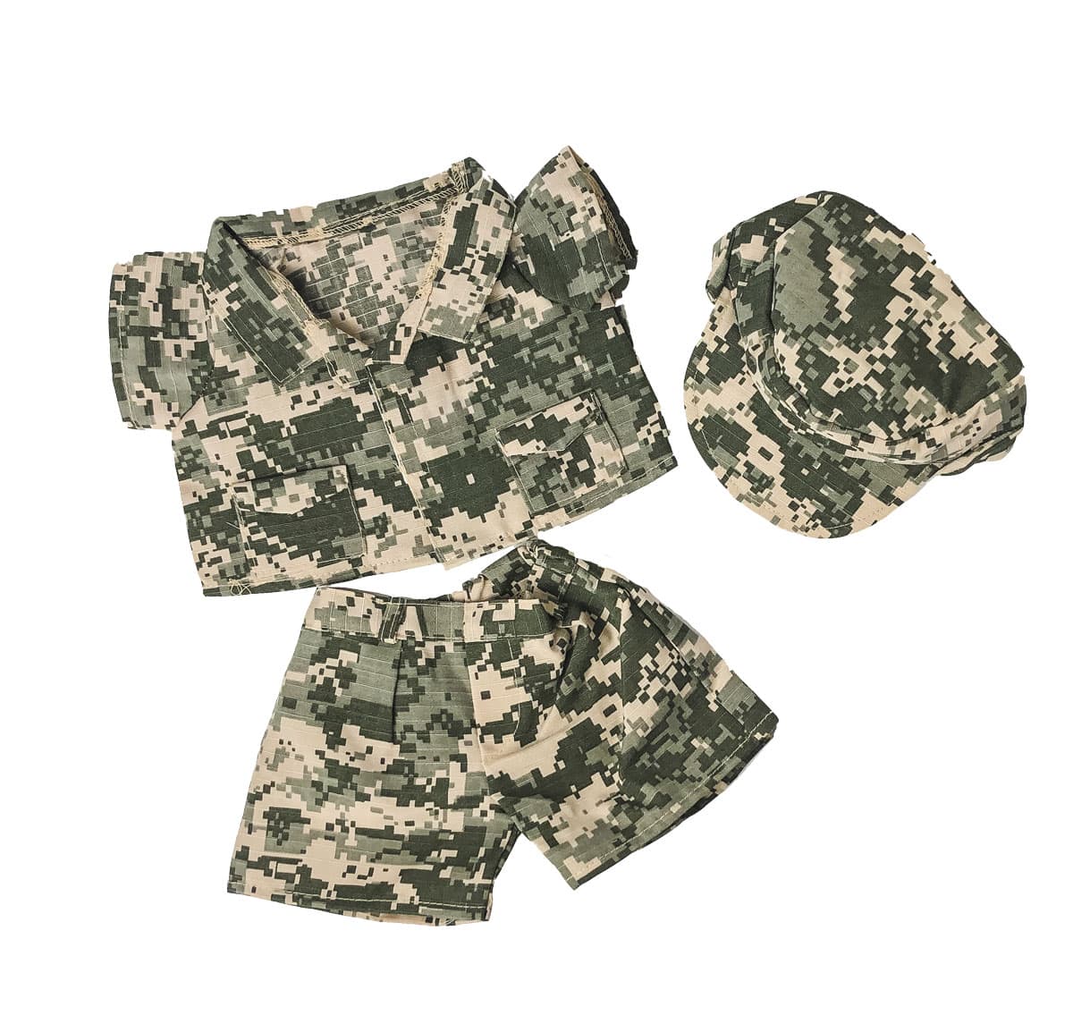 Tenue de militaire pour peluche, c'est un accessoire personnalisé