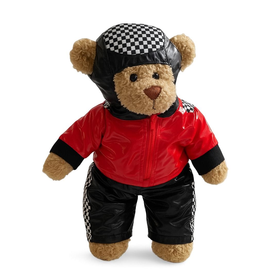 tenue de pilote de course pour peluche accessoire