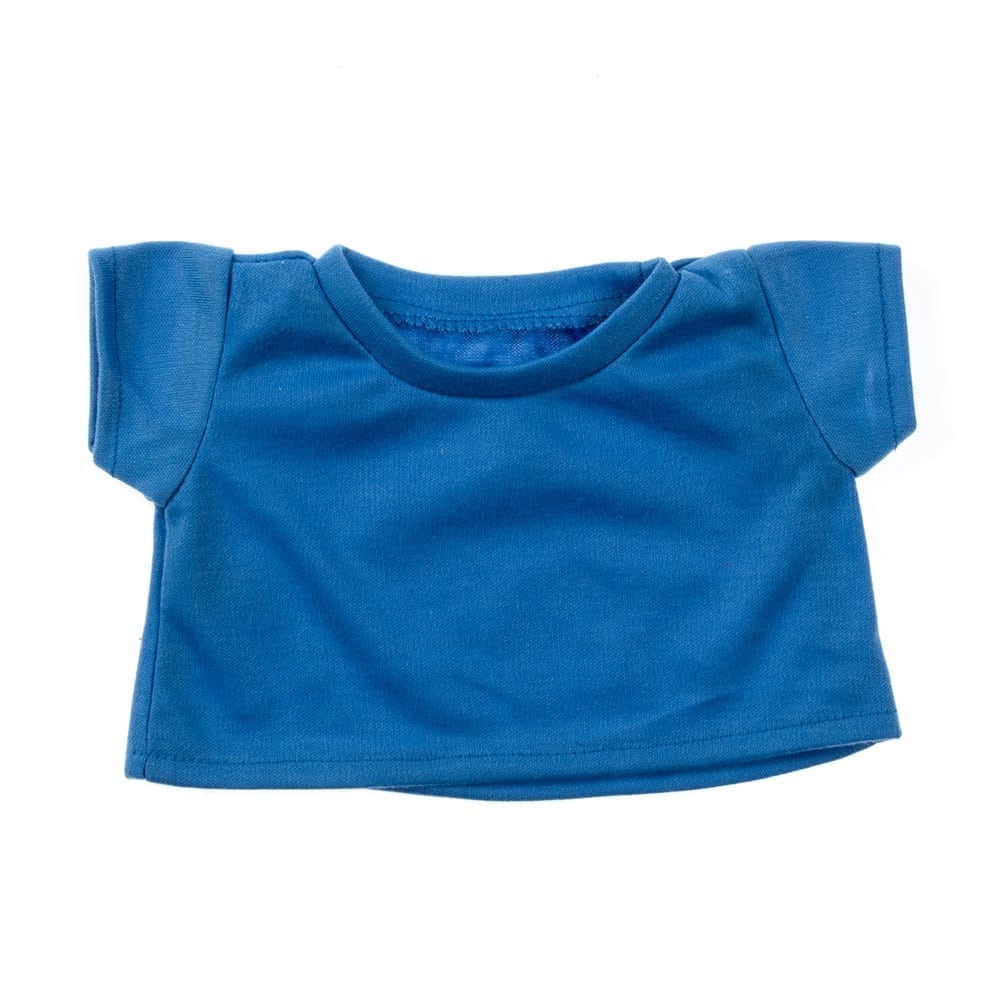Un tshirt bleu en accessoire pour personnaliser sa peluche