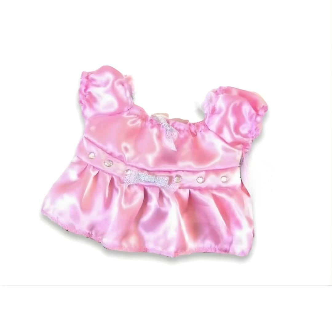 accessoire haut rose satin pour peluche