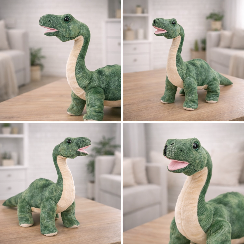 peluche brontosaure dinosaure personnalisée