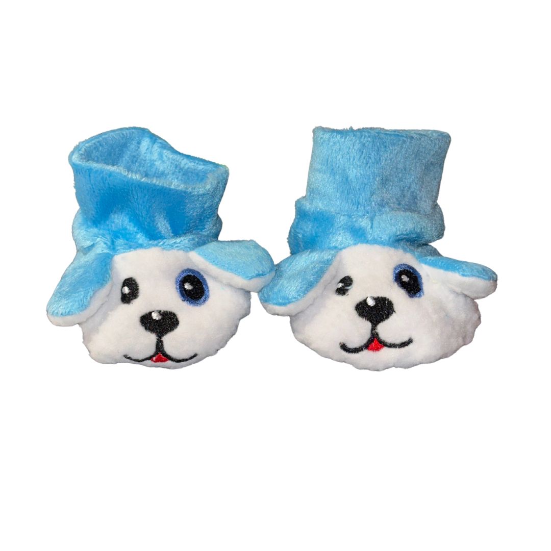 accessoire chaussons chien blanc et blanc pour peluche