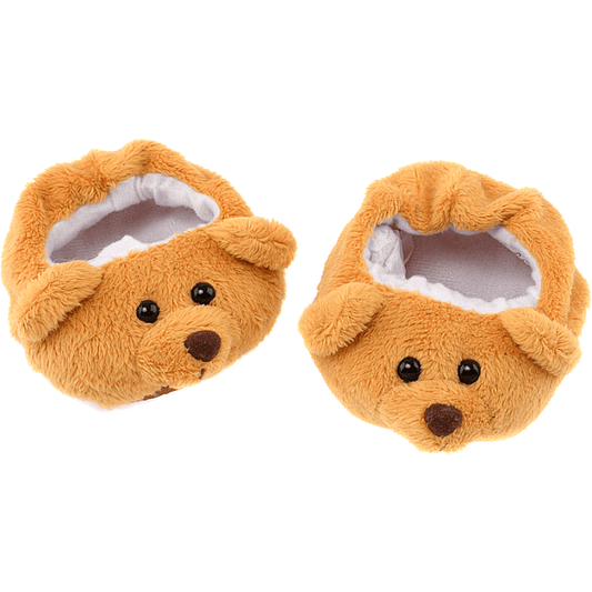 Chaussons Chien Marron