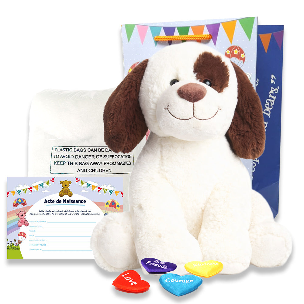 Peluche chien personnalisée