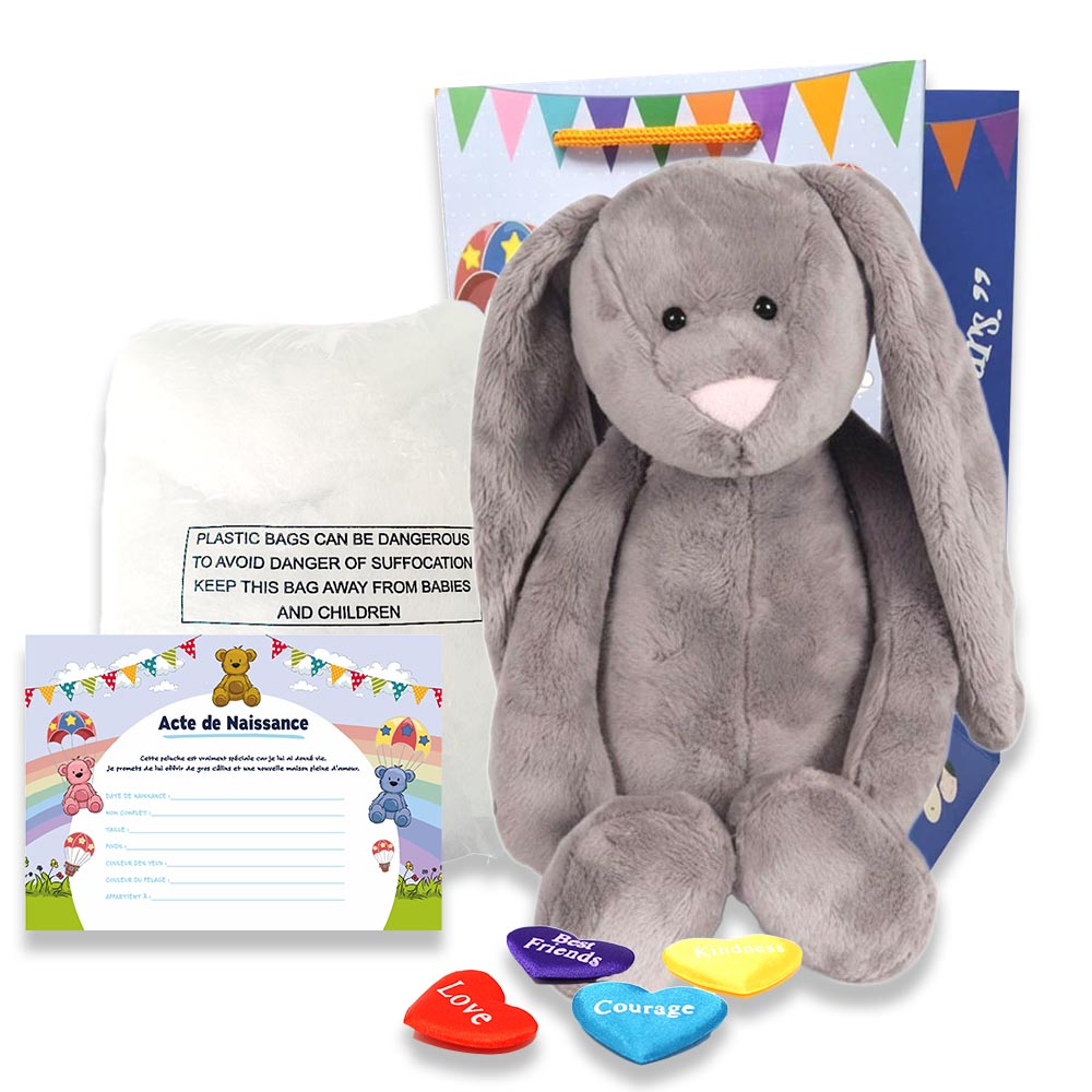 Peluche Lapin à créer et personnalisée