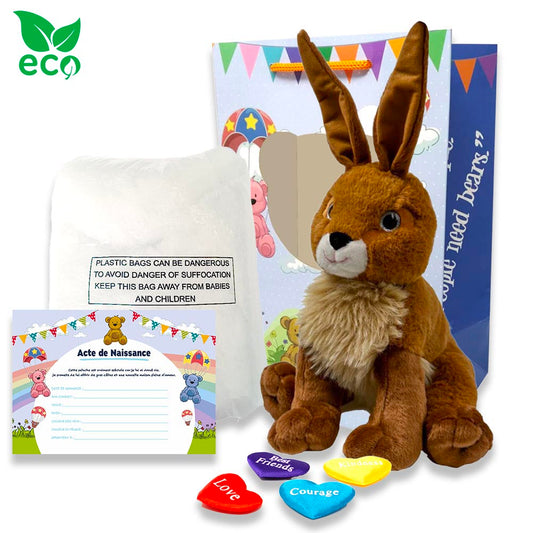 Peluche Lapin à créer et personnalisée lièvre