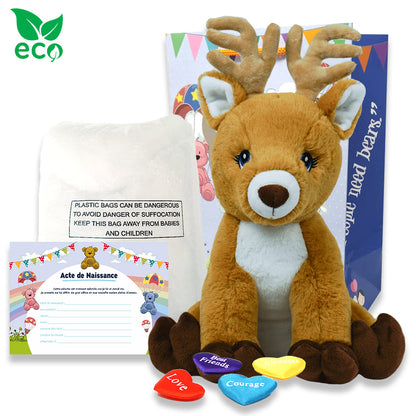 cerf peluche à créer soi-même ou offrir