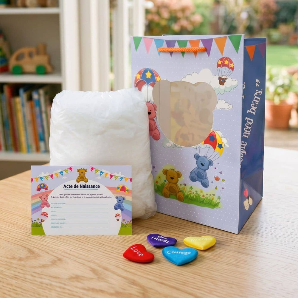 Le contenu du coffret peluche personnalisée