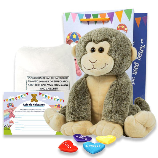 Coffret Peluche Singe