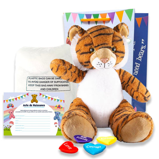 Coffret Peluche tigre mignon à créer et personnaliser