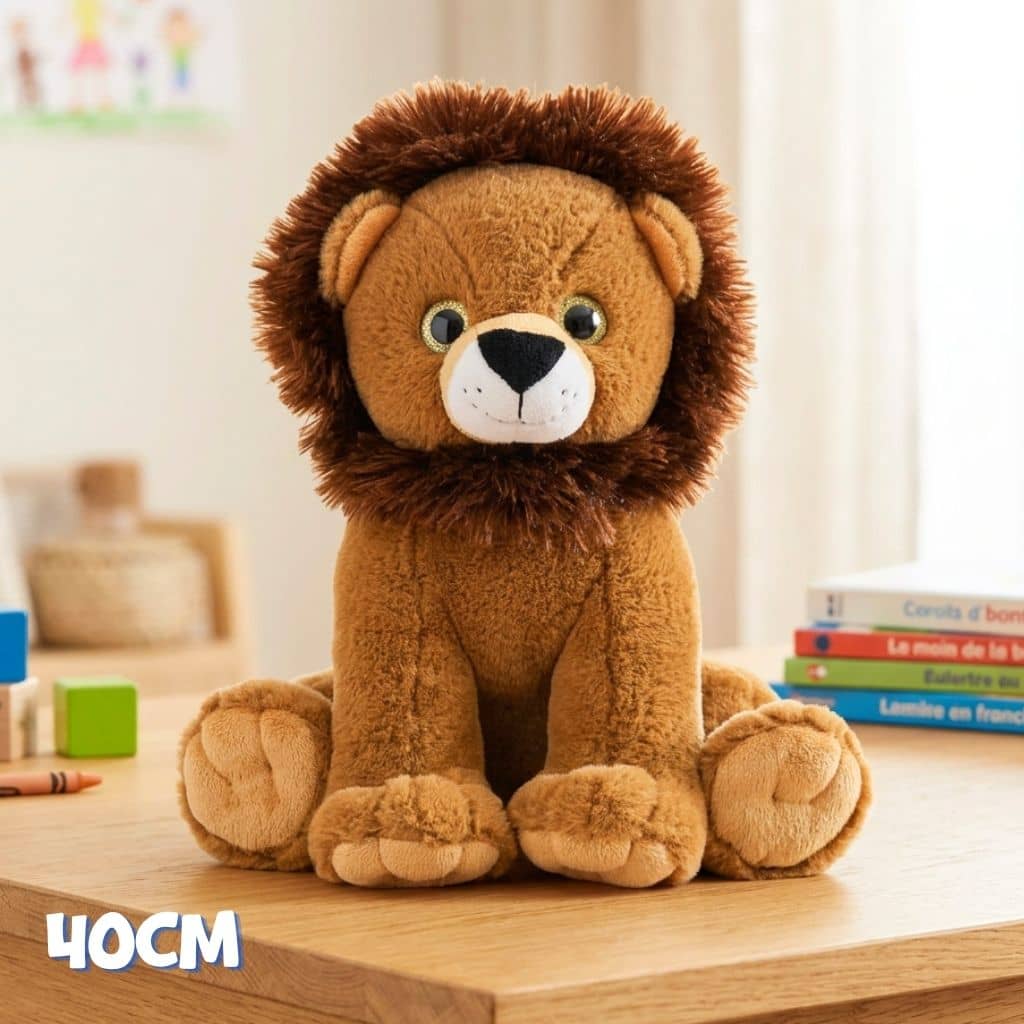 Grande peluche Lion personnalisation