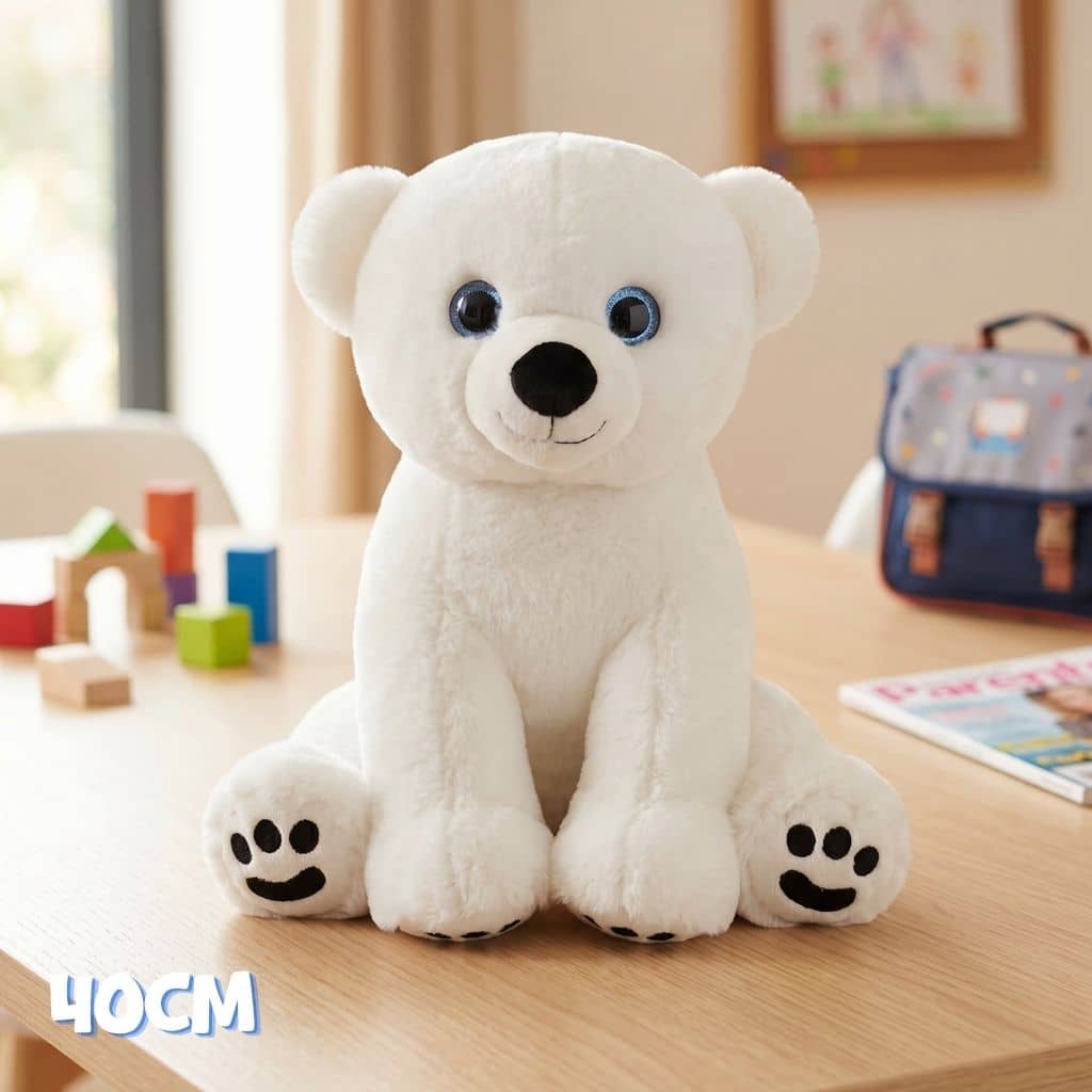 grande peluche ours blanc