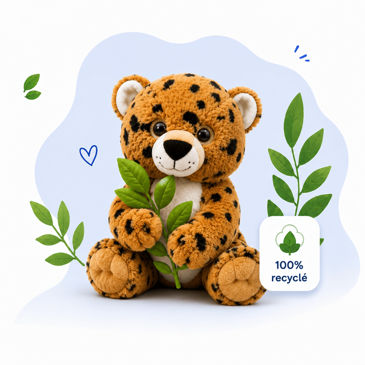 peluche écologique, respectueuse de l'environnement, éco-responsable