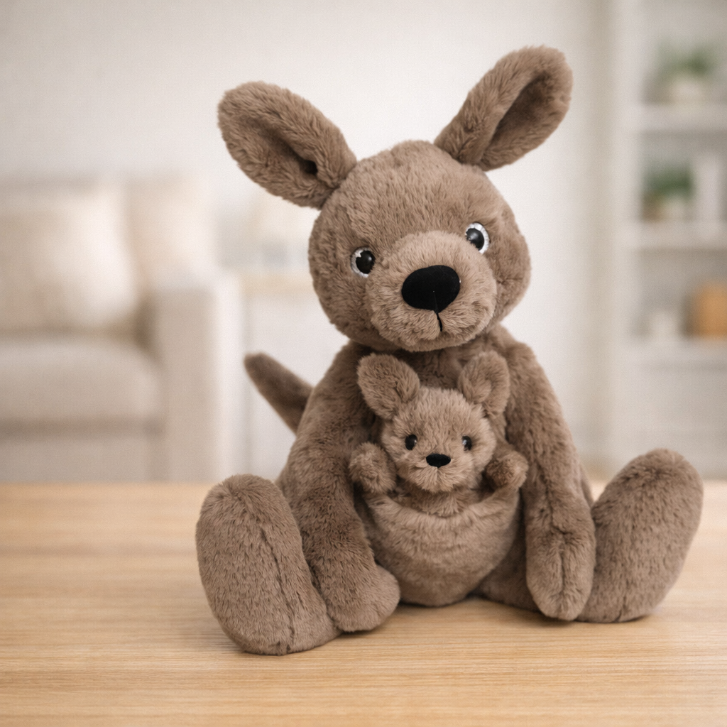 peluche kangourou personnalisée