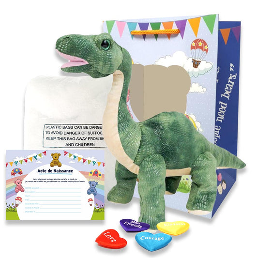 Coffret Peluche Brontosaure