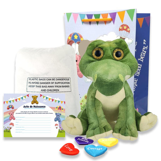 coffret pour créer sa peluche Peluche Crocodile - The Peluche Factory