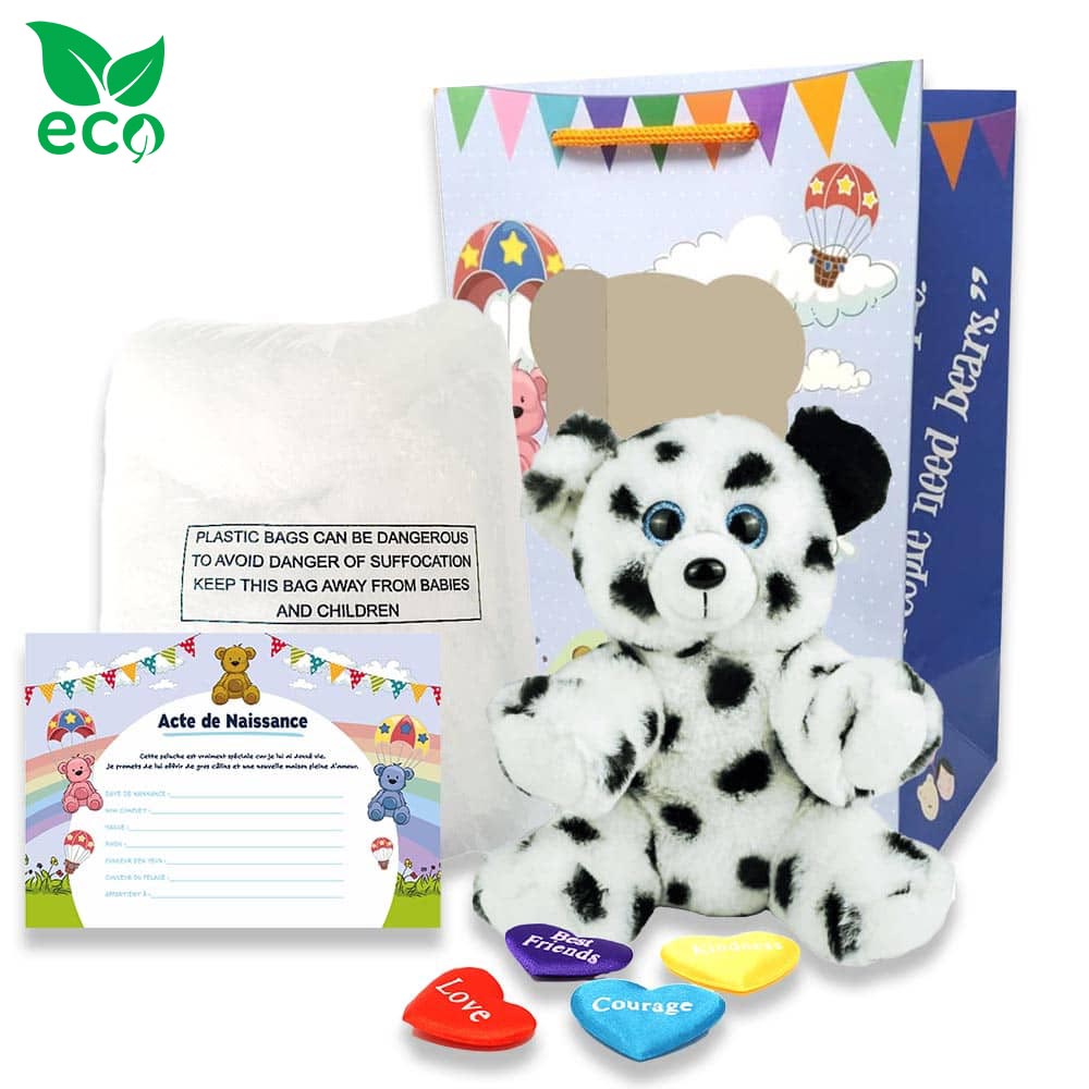 coffret pour créer sa petite peluche Dalmatien ECO - The Peluche Factory