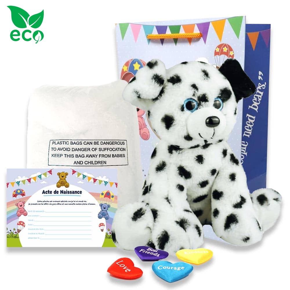coffret pour créer sa grande peluche Dalmatien ECO - The Peluche Factory
