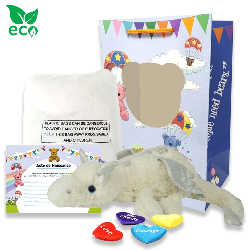coffret pour créer sa peluche Dragon des Glaces ECO