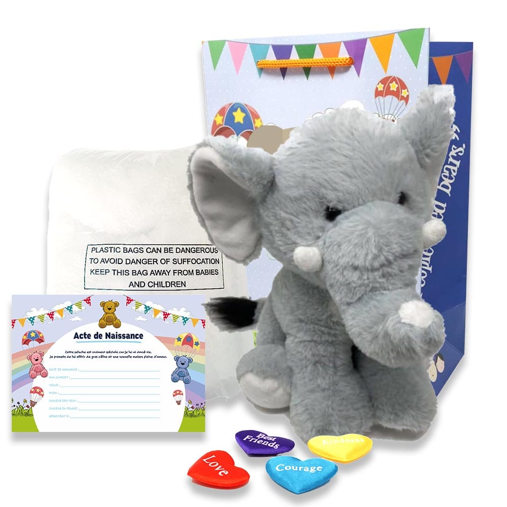 Coffret pour créer sa peluche Élephant 36cm