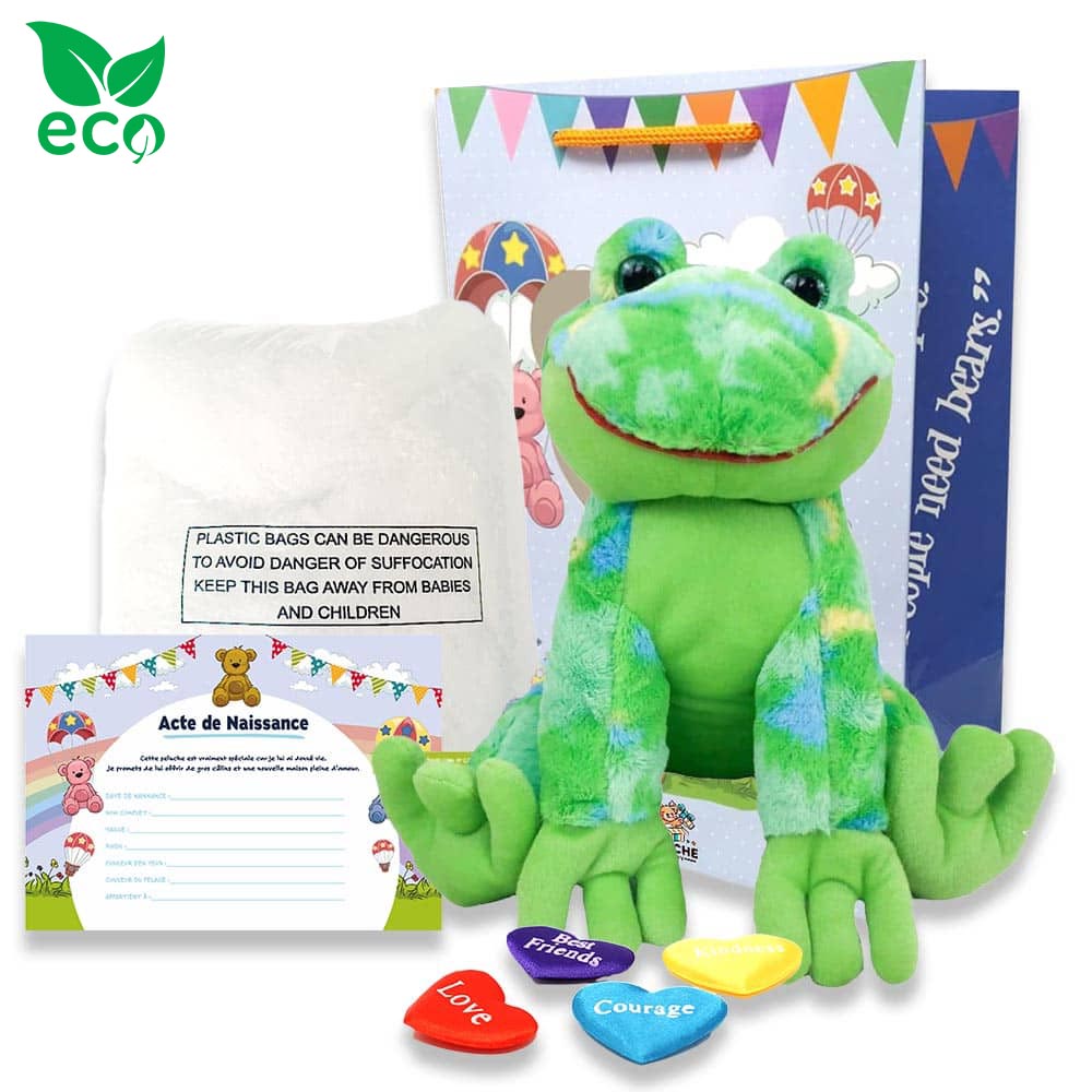 coffret pour créer sa peluche Grenouille verte ECO - The Peluche Factory