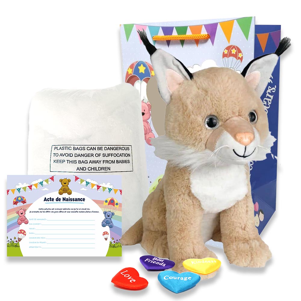 coffret pour créer sa peluche Lynx Boréal