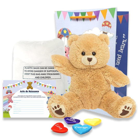 Coffret Peluche Ours Hirsute - The Peluche Factory