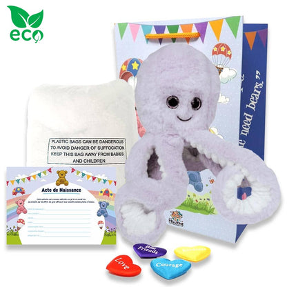 Coffret Peluche Poulpe ECO - The Peluche Factory